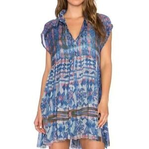 Free People Retro Raw Hem Zella XS Tunic Dress